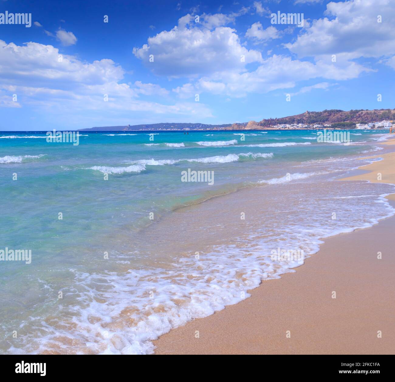 Lido Conchiglie Beach in Salento, Apulia (Italy). Stock Photo