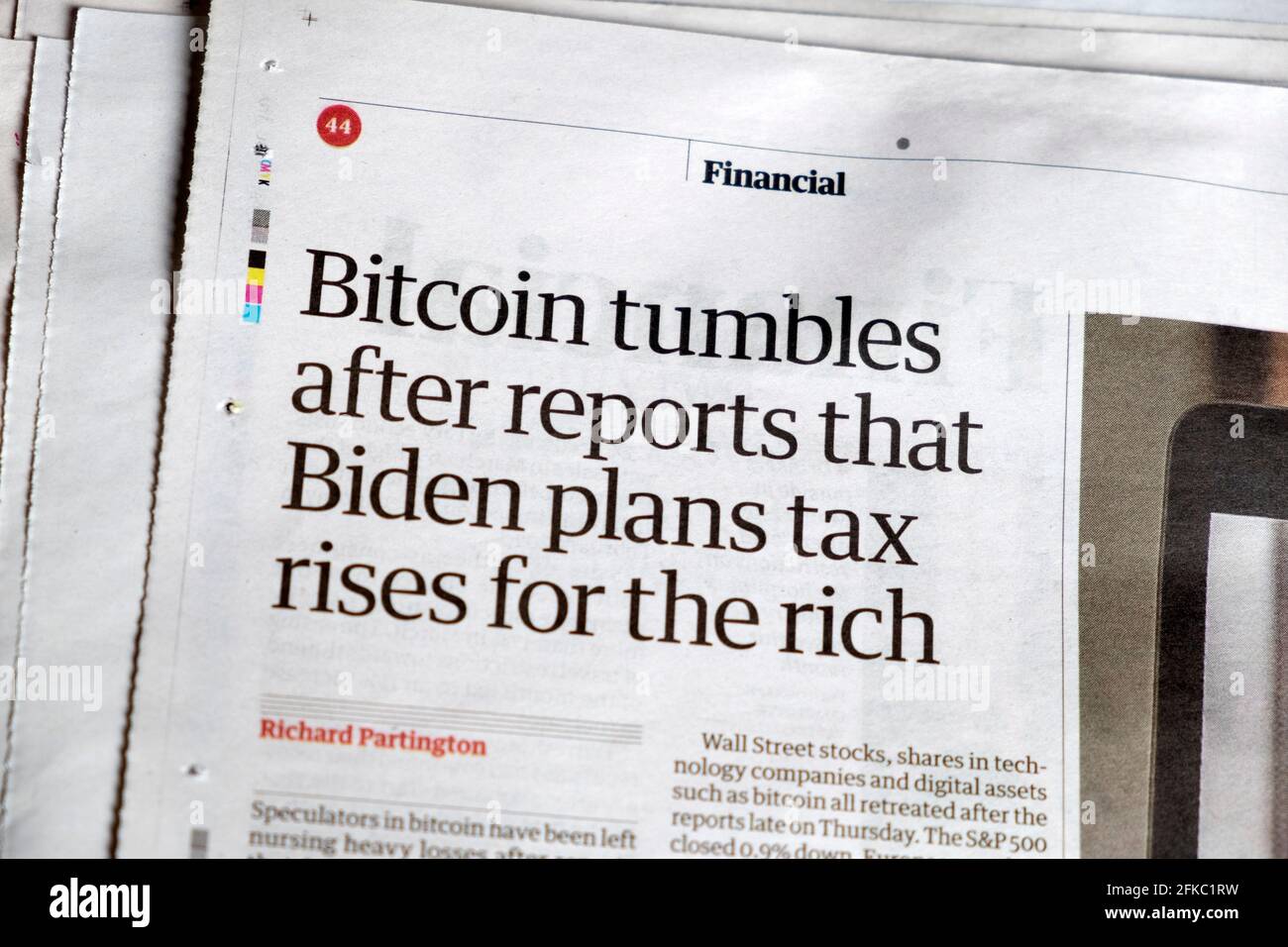 Bitcoin tumbles after reports that Biden plans tax rises for the rich