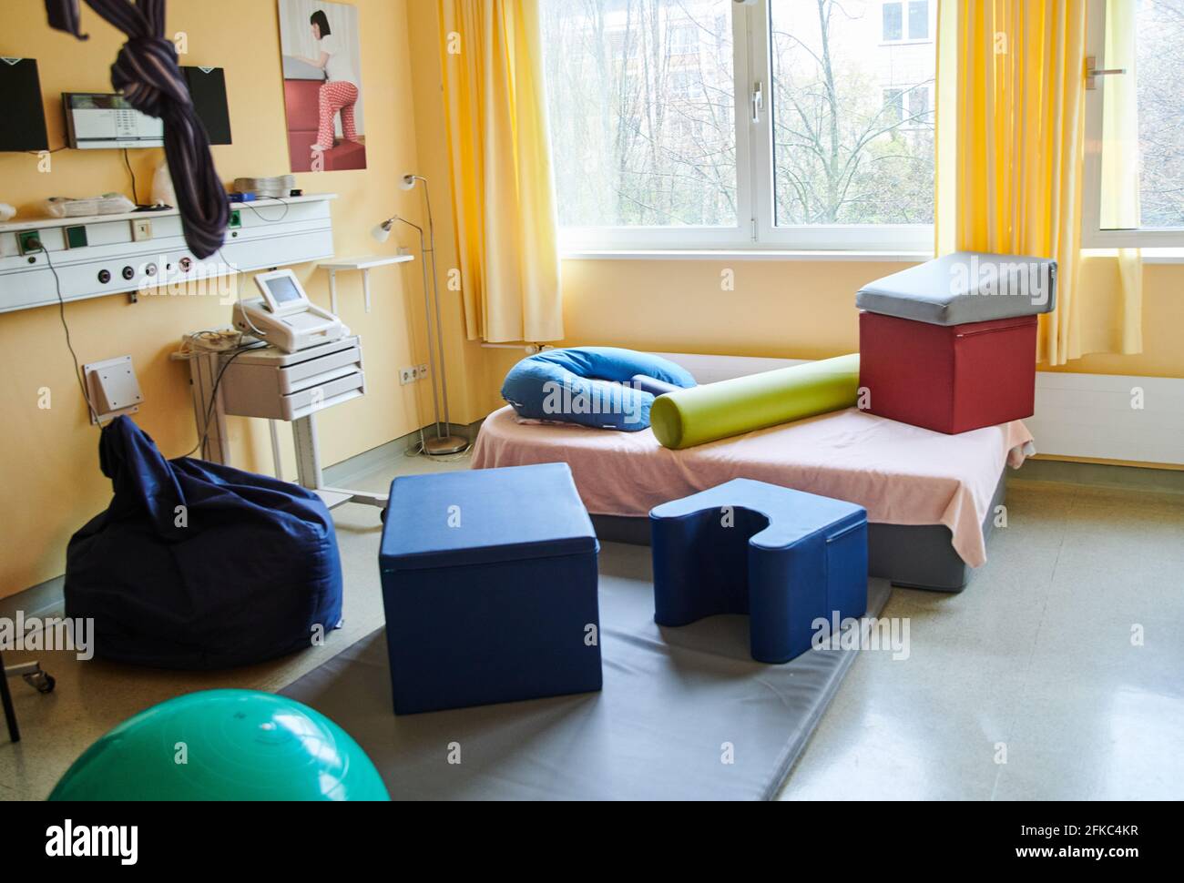 Production 29 April 21 Berlin Different Pillows Lie In The Delivery Room At The Vivantes Auguste Viktoria Clinic The Alternative Delivery Room Is Taking Part In A Midwife Led Study Called Be Up