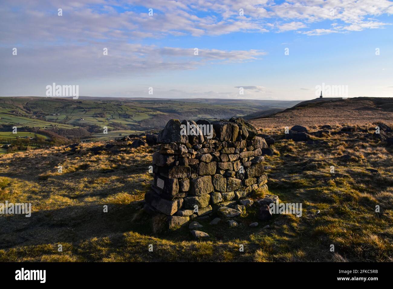 Stoodley Pike monument, Pennine Way, Hebden Bridge, Todmorden