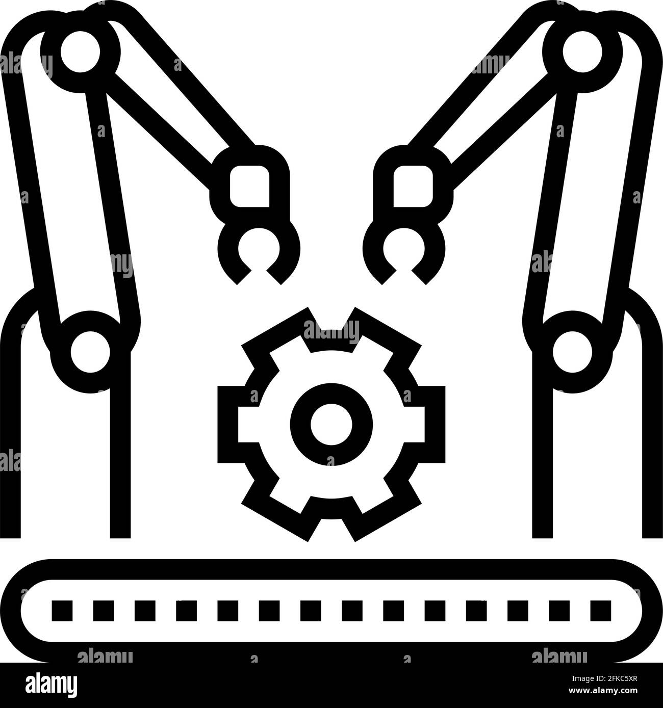 factory conveyor car line icon vector illustration Stock Vector Image ...