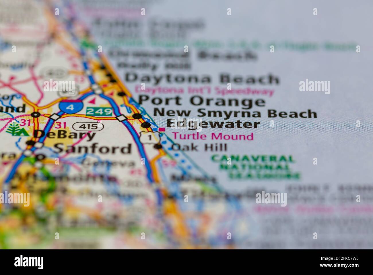 Map Of Edgewater Florida Edgewater Florida Map Hi-Res Stock Photography And Images - Alamy