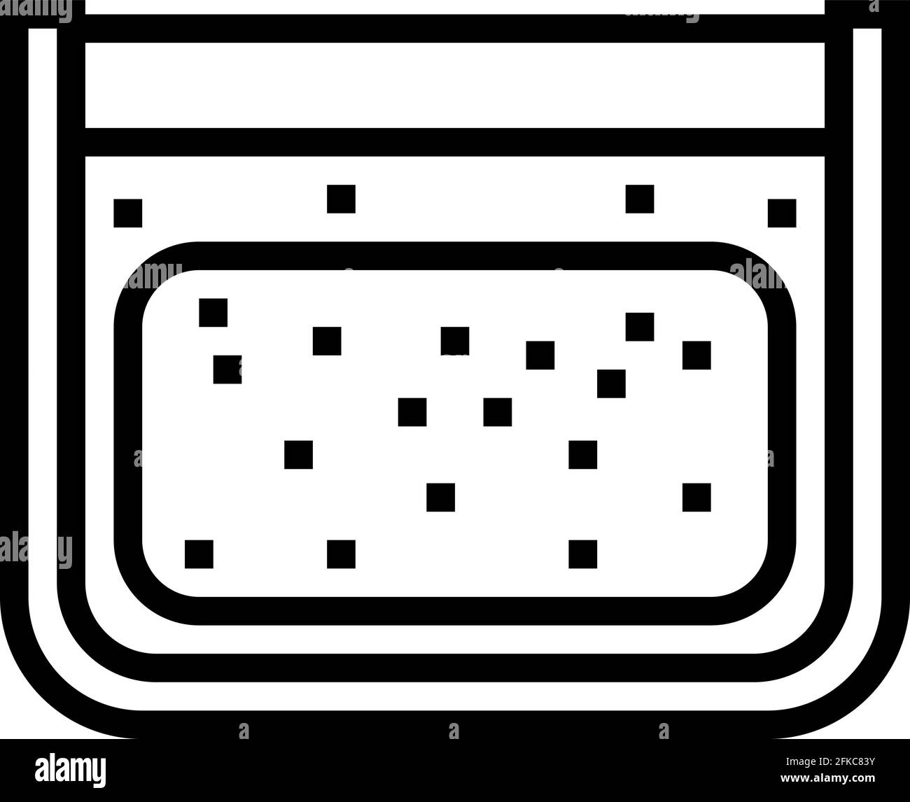 cheesemaking factory equipment line icon vector illustration Stock ...