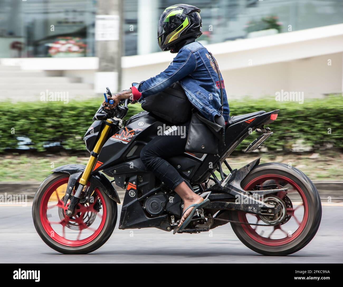 Chiangmai Thailand March 16 21 Private Racing Yamaha Slash Motorcycle Photo At Road No 121 About 8 Km From Downtown Chiangmai Thailand Stock Photo Alamy