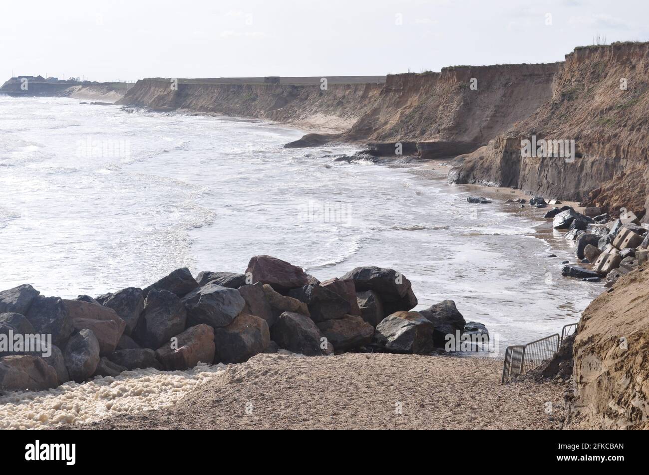Coastal erosion at Happisburgh, Norfolk England UK Stock Photo - Alamy