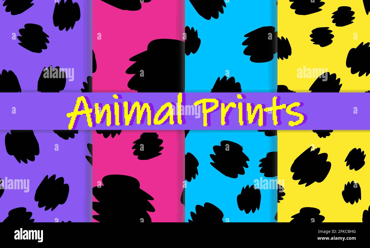 Leopard print design. Animal skin pattern.Vector illustration Stock ...