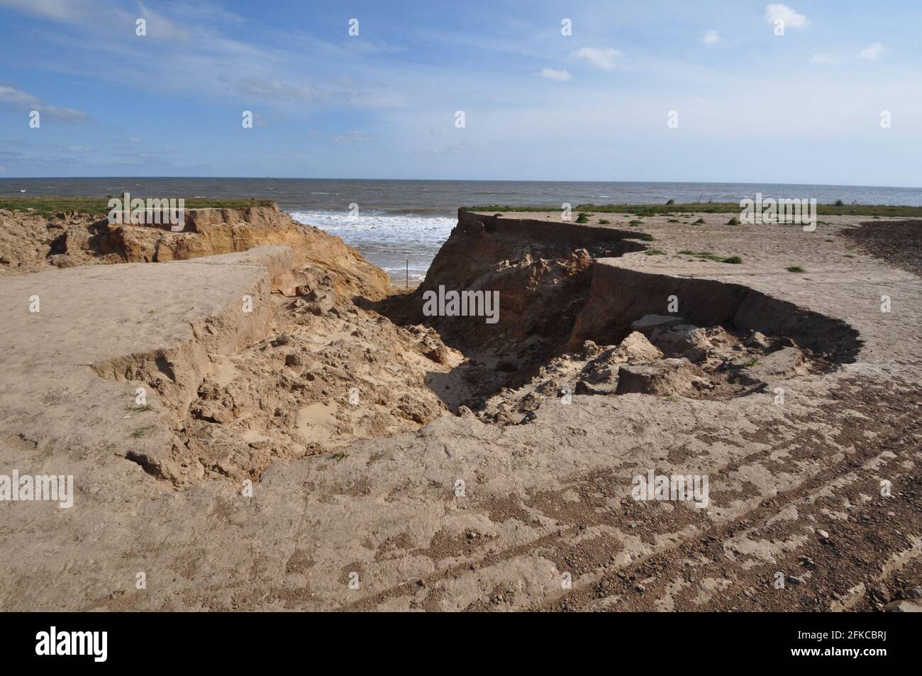 Coastal erosion at Happisburgh, Norfolk England UK Stock Photo - Alamy
