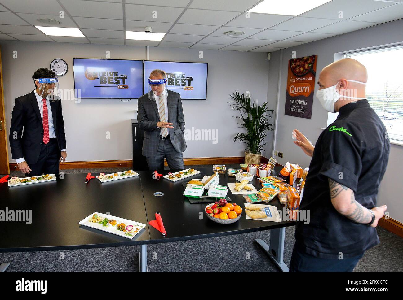 EDITORIAL USE ONLY Rishi Sunak, MP for Richmond, and Marco Bertacca