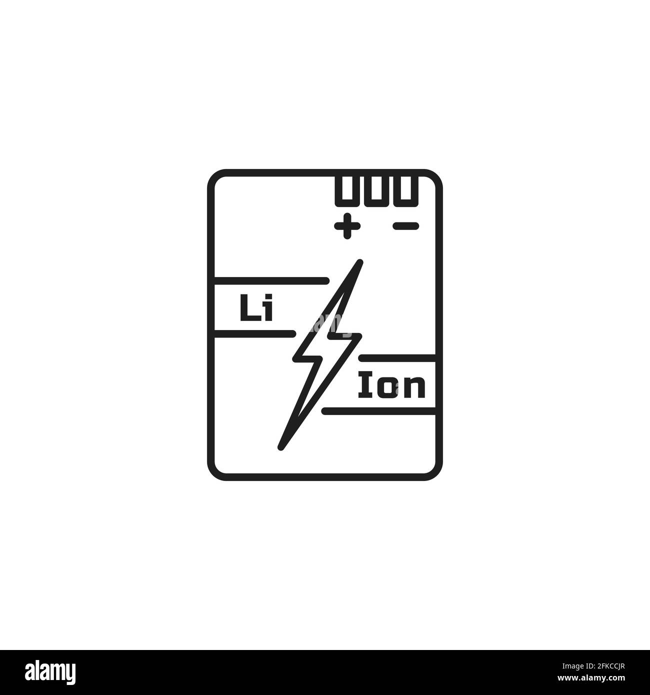 bevestigen Dynamiek Grof Lithium ion battery icon vector illustration Stock Vector Image & Art -  Alamy