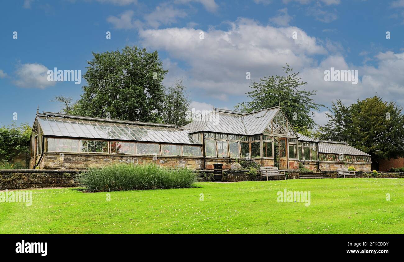 The wooden greenhouse at Weston Park, WestonunderLizard, near Shifnal