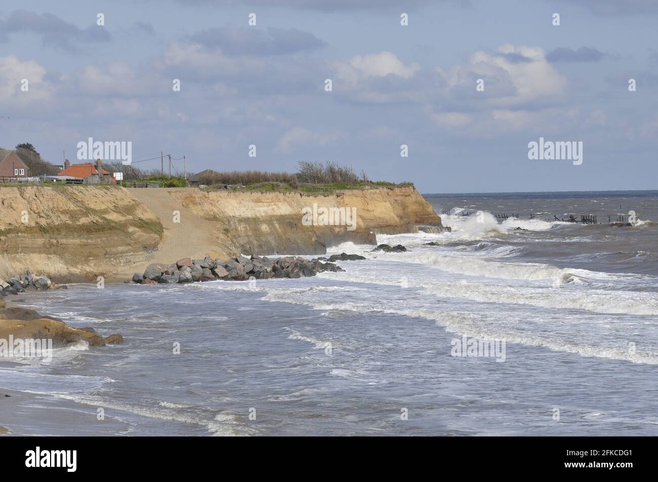 Coastal erosion at Happisburgh, Norfolk England UK Stock Photo - Alamy