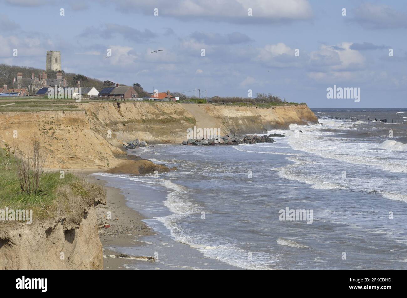 Coastal erosion at Happisburgh, Norfolk England UK Stock Photo - Alamy