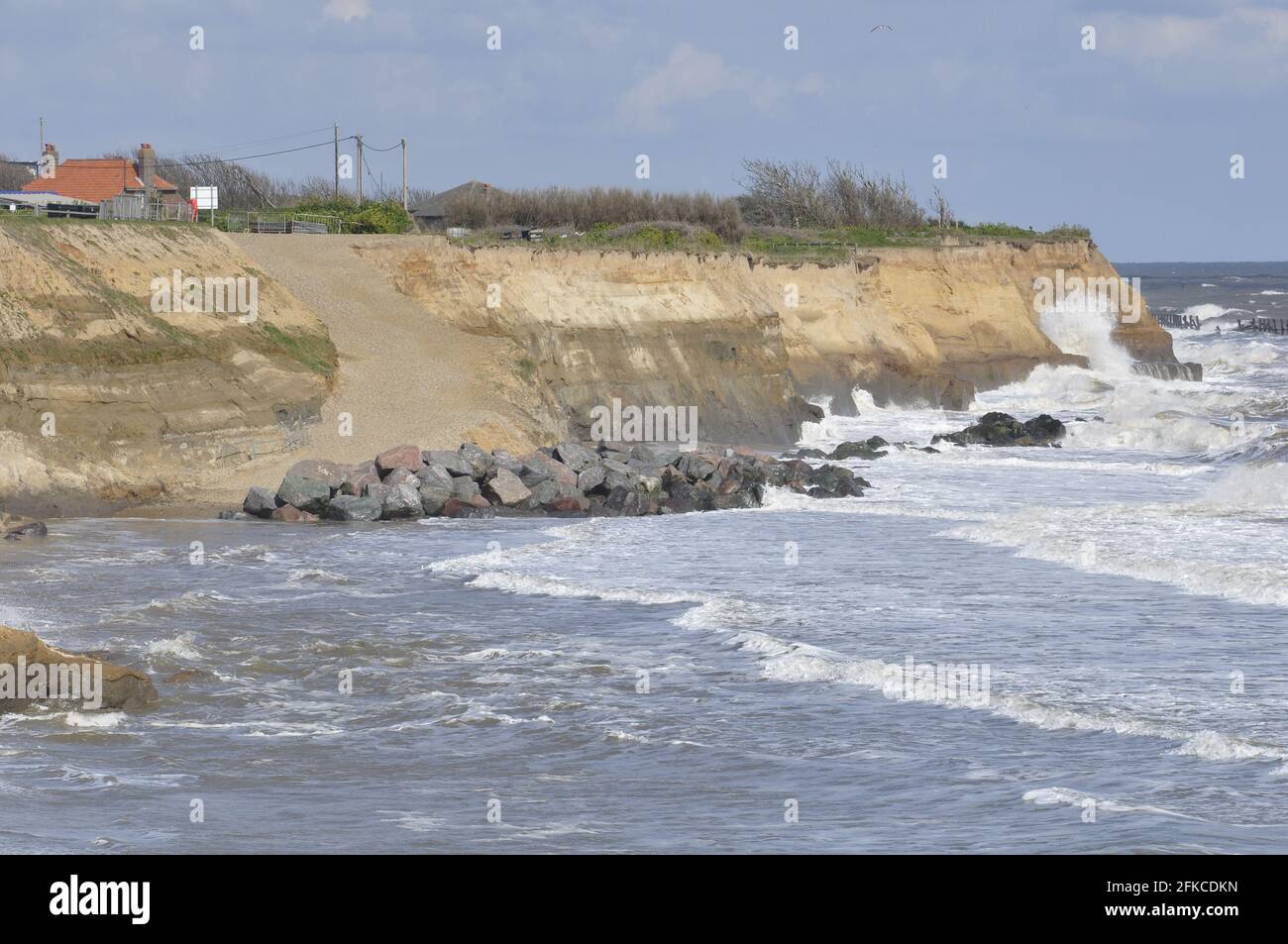 Coastal erosion at Happisburgh, Norfolk England UK Stock Photo - Alamy