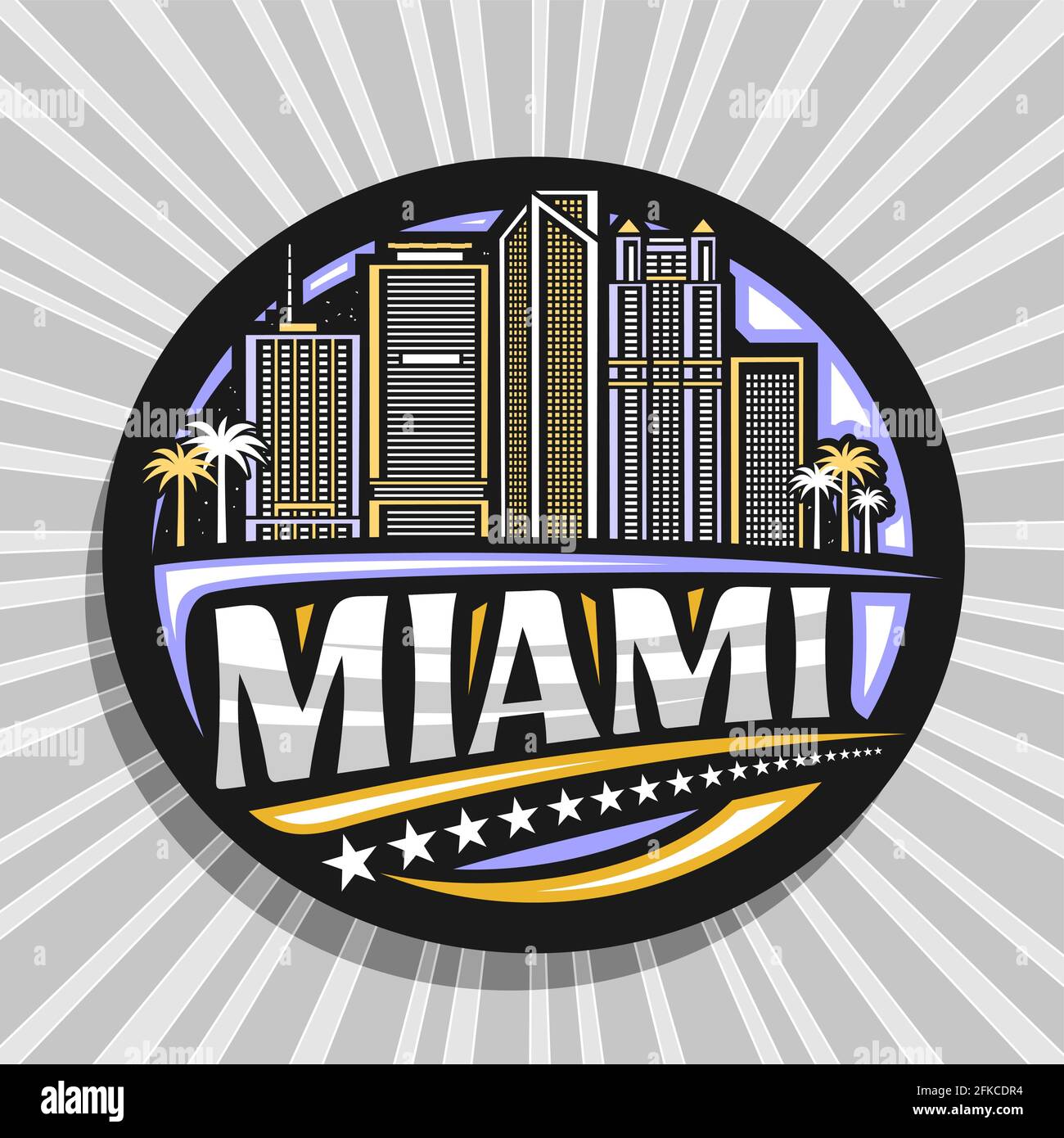 Miami miami beach florida Stock Vector Images - Alamy