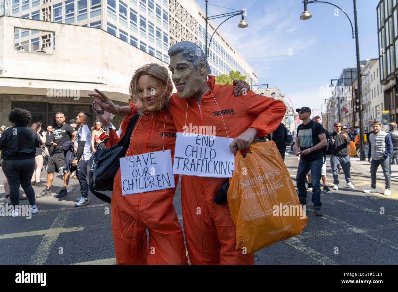 Funny costumes at an anti vaccine passports protest in central London.  London, England, UK  Stock Photo - Alamy