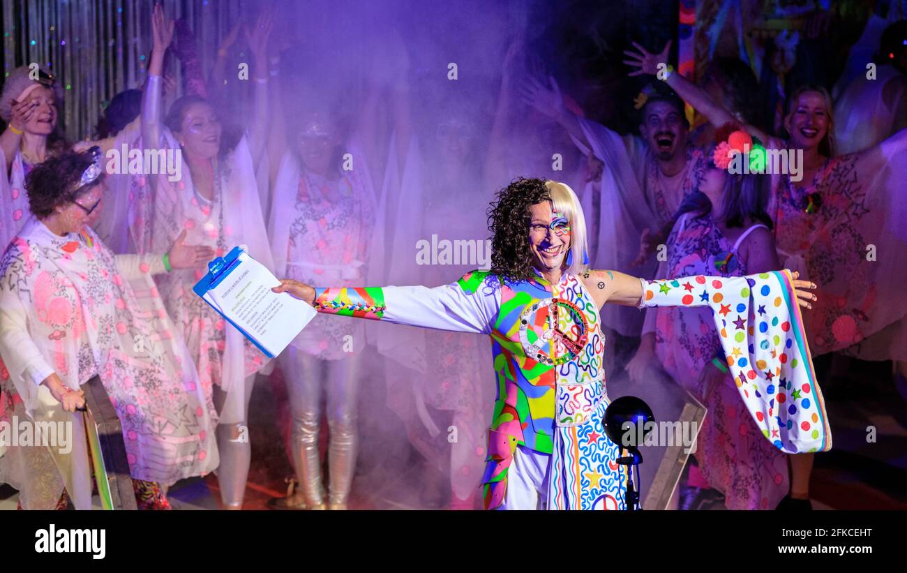 Sculptor, artist and organiser Andrew Logan hosts his Alternative Miss World pagent at Globe