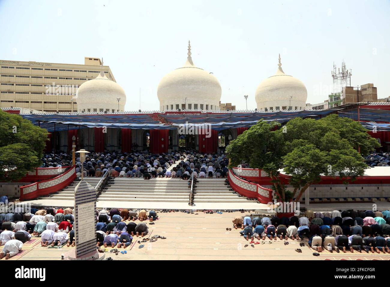 Faithful Muslims are offering congregational Friday prayers during the ...