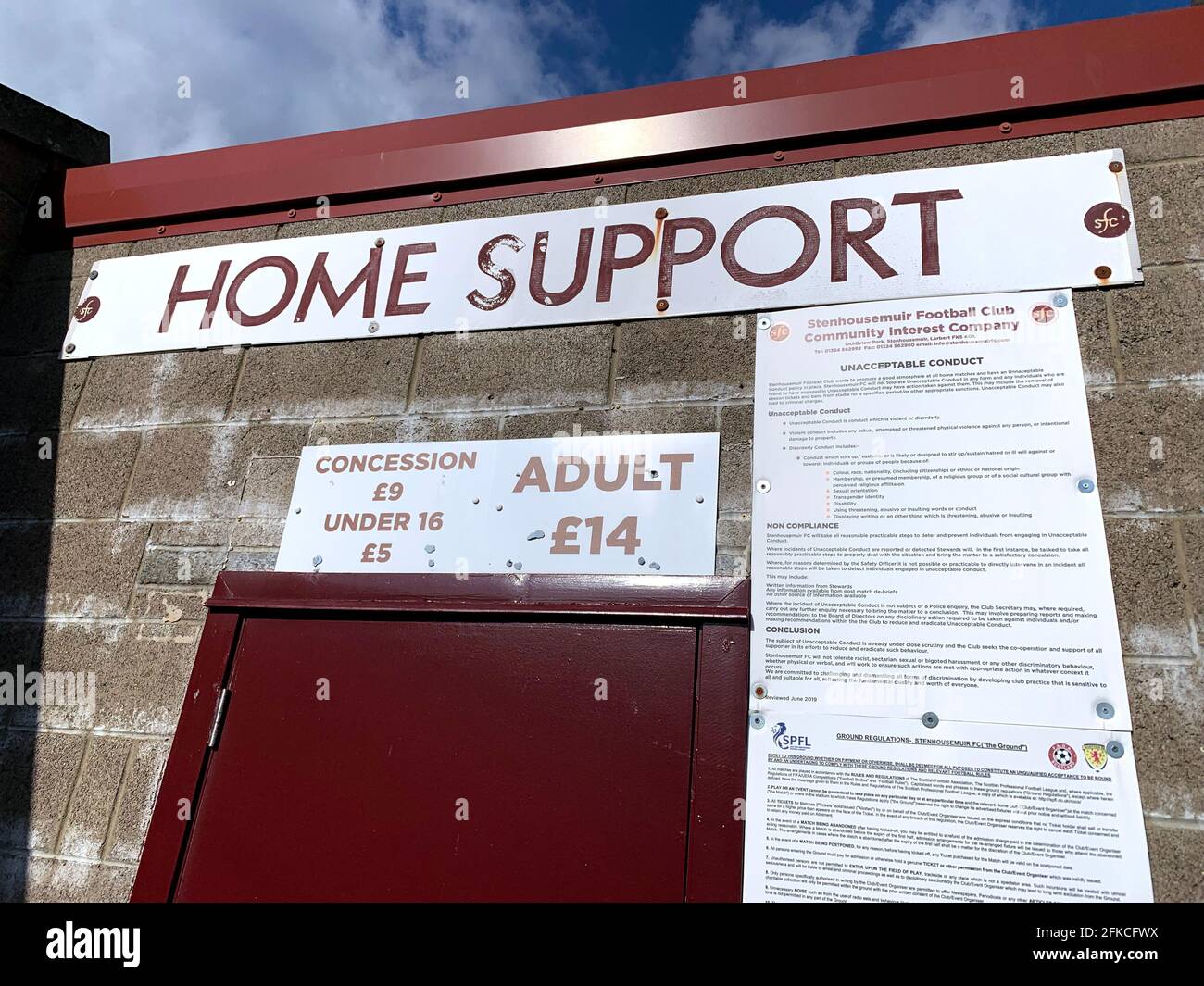 Ochilview park home of stenhousemuir hi-res stock photography and images -  Alamy
