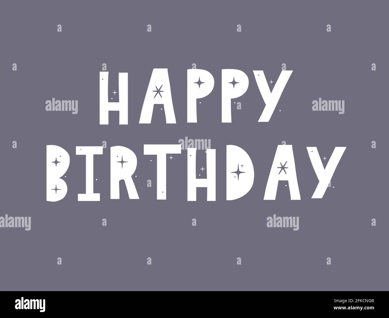 Happy Birthday Brush Script Style Hand lettering. Retro Vintage Custom