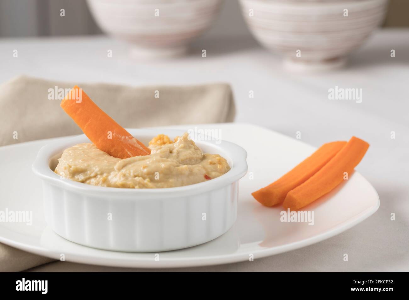 Hummus and carrot sticks hires stock photography and images Alamy