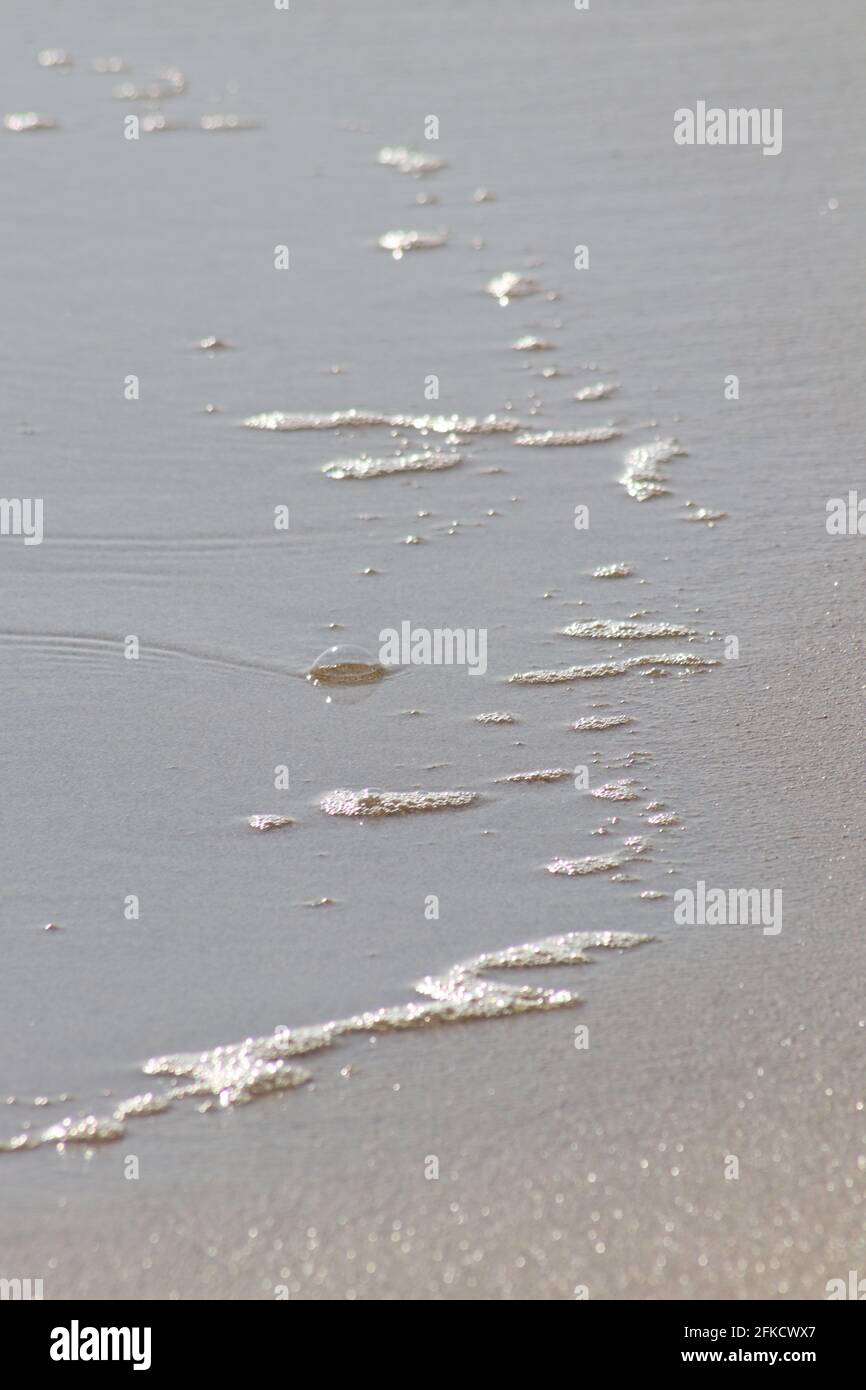 Blue bubbles on beach Stock Photo Alamy