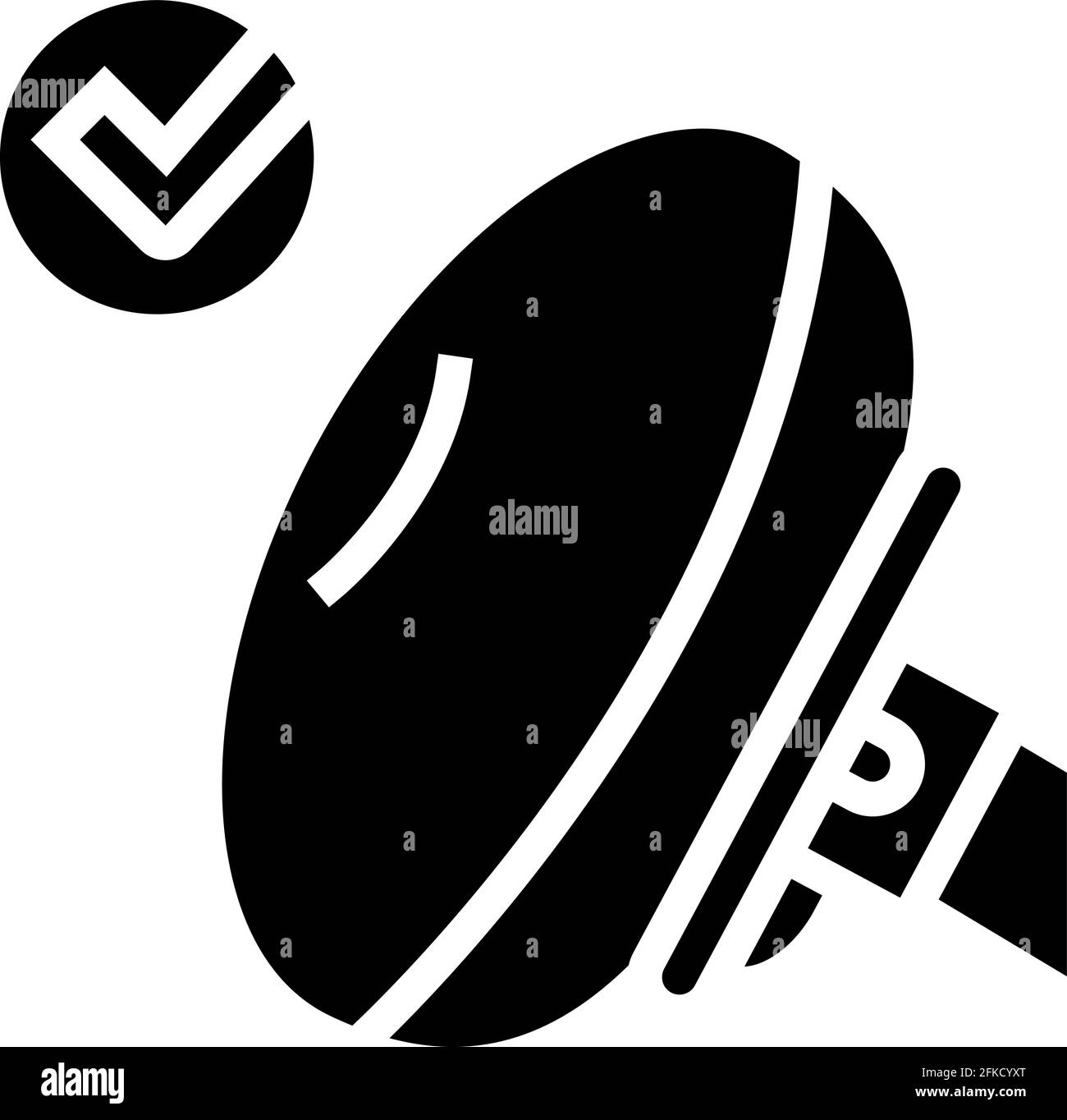 airbag testing car glyph icon vector illustration Stock Vector Image