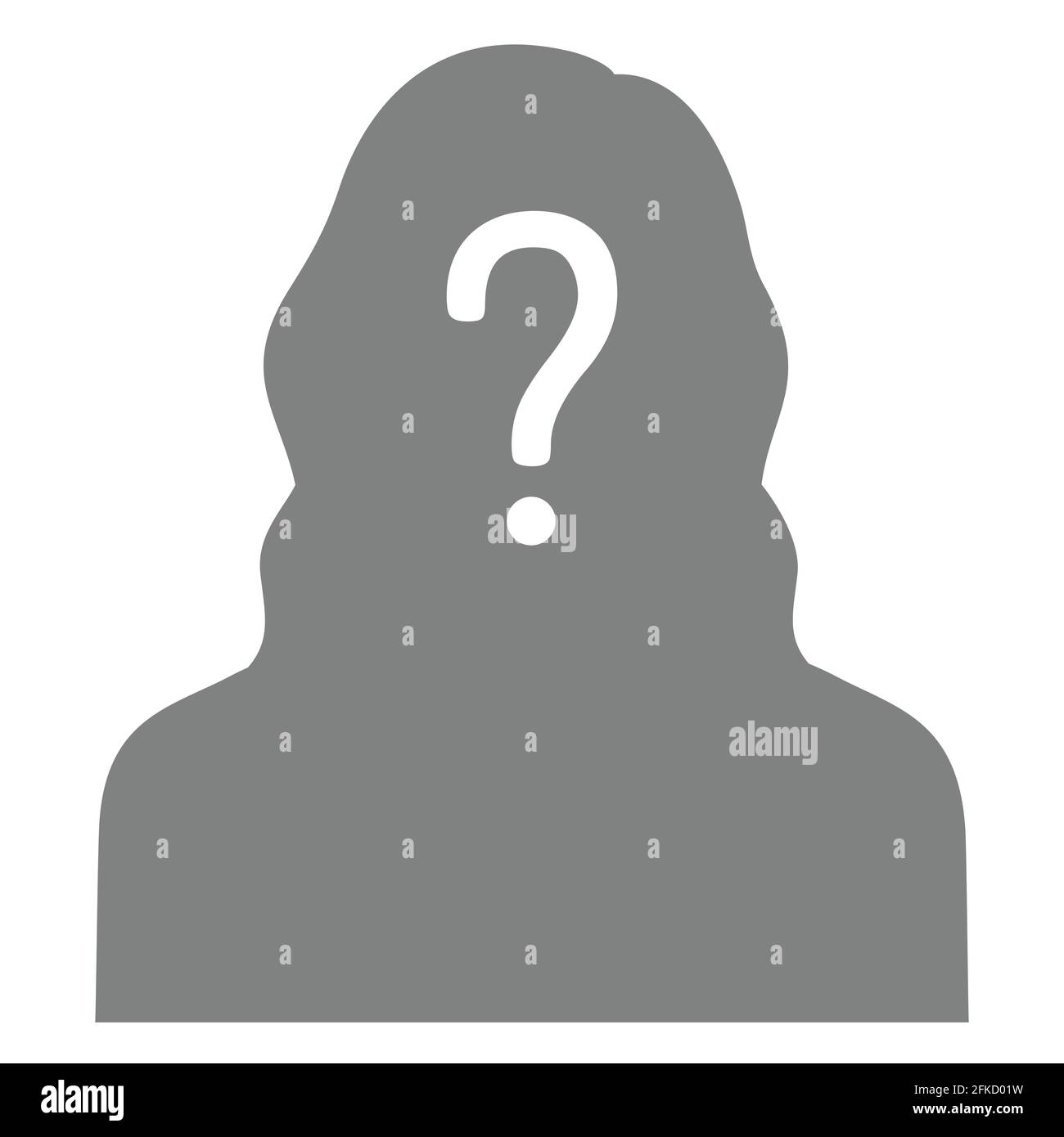 vector illustration of a missing person, graphic wanted poster, lost anonymous man Stock Vector