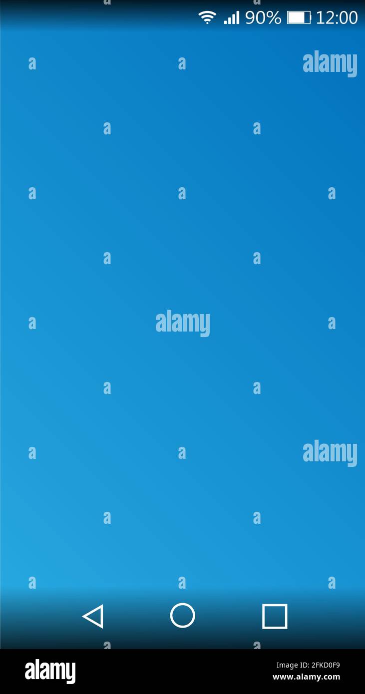 screen of smartphone for user interface design. Isolated. Vector ...