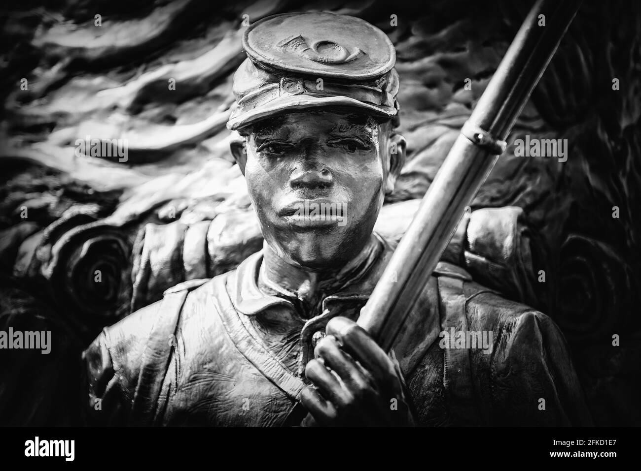 African american civil war memorial Black and White Stock Photos ...