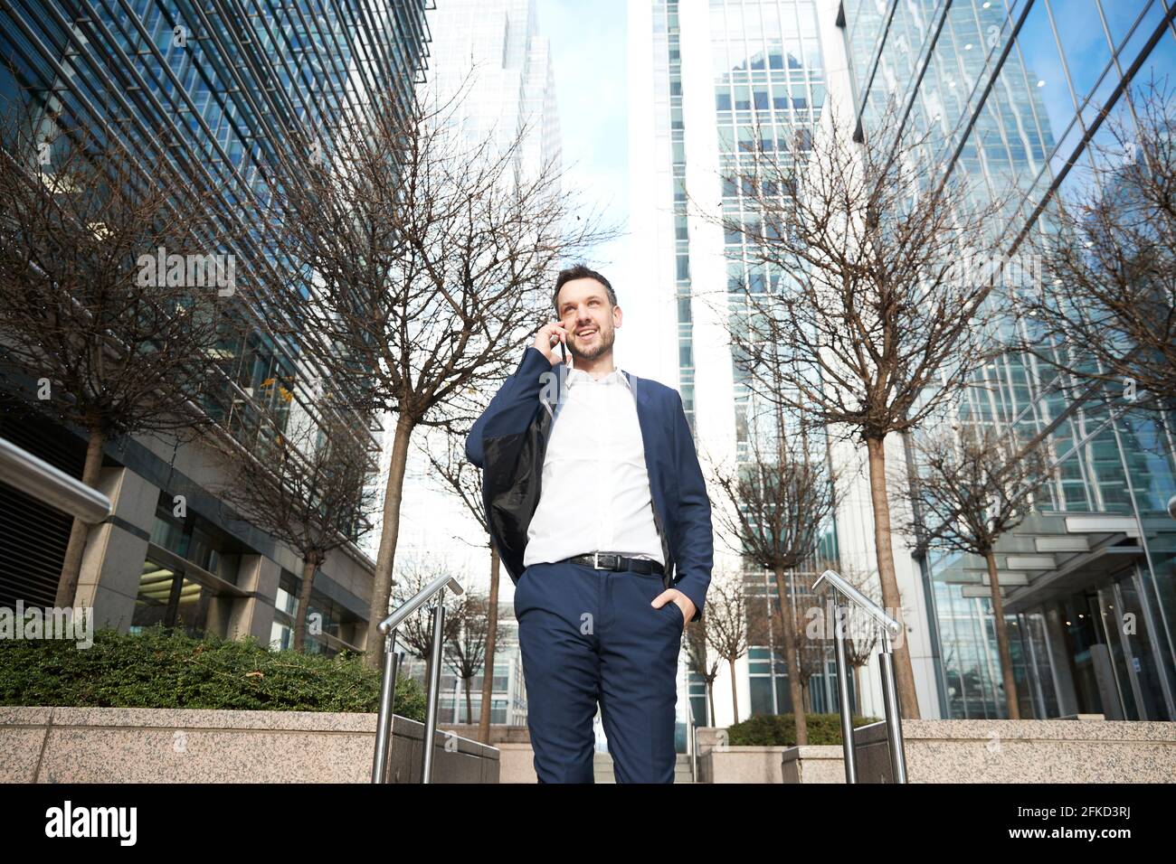 UK, London, Business man in downtown Stock Photo