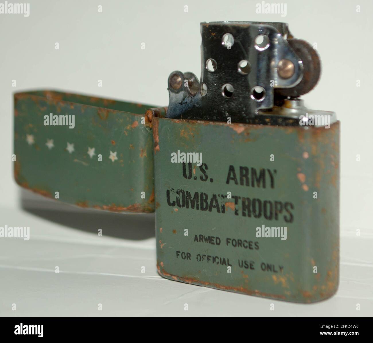 Rusty zippo lighter US Army Stock Photo - Alamy