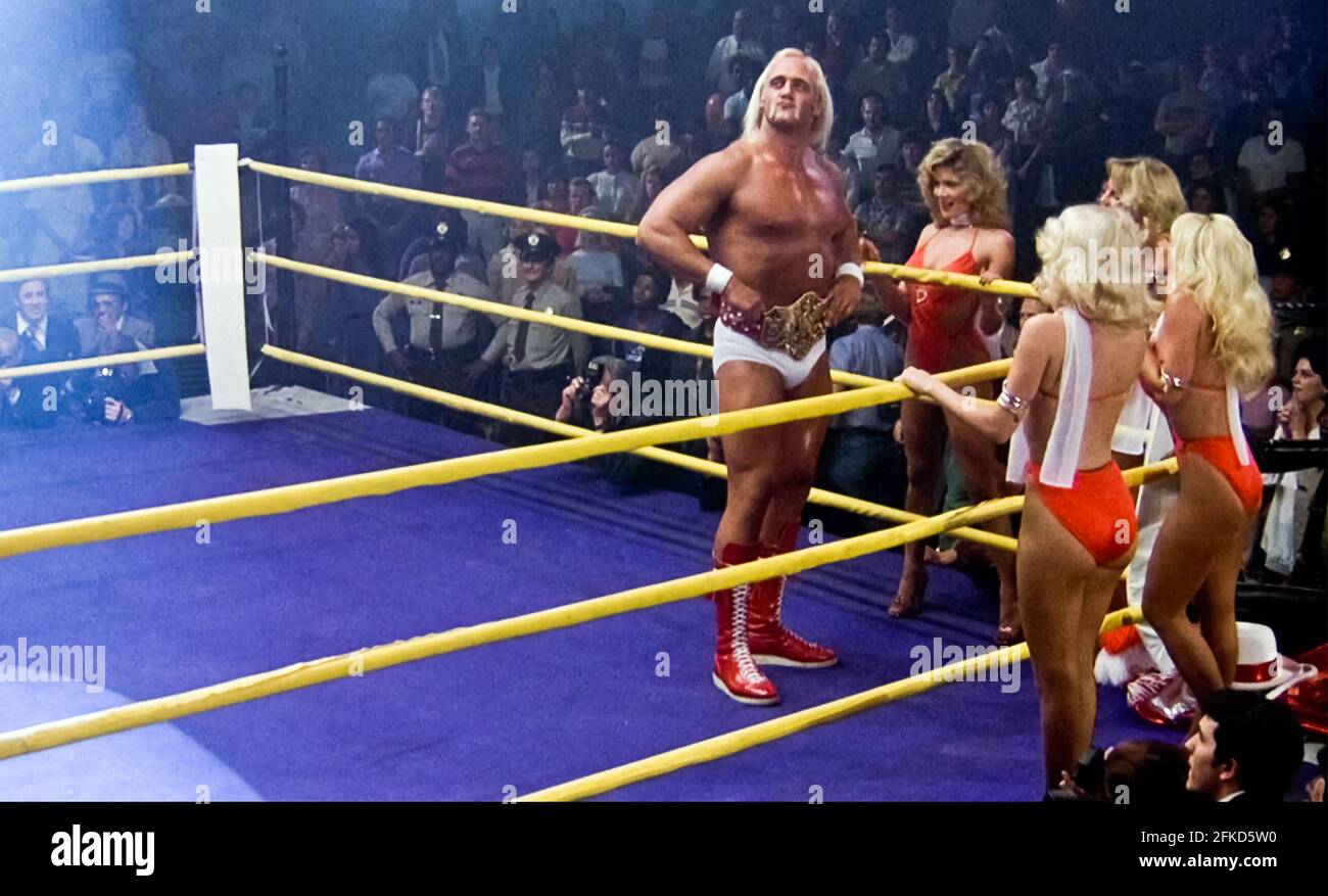 USA. Hulk Hogan in a scene from (C) MGM/UA film: Rocky III (1982). Plot:  After winning the ultimate title and being the world champion, Rocky falls  into a hole and finds himself