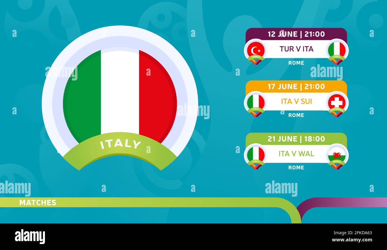 italy national team Schedule matches in the final stage at the 2020