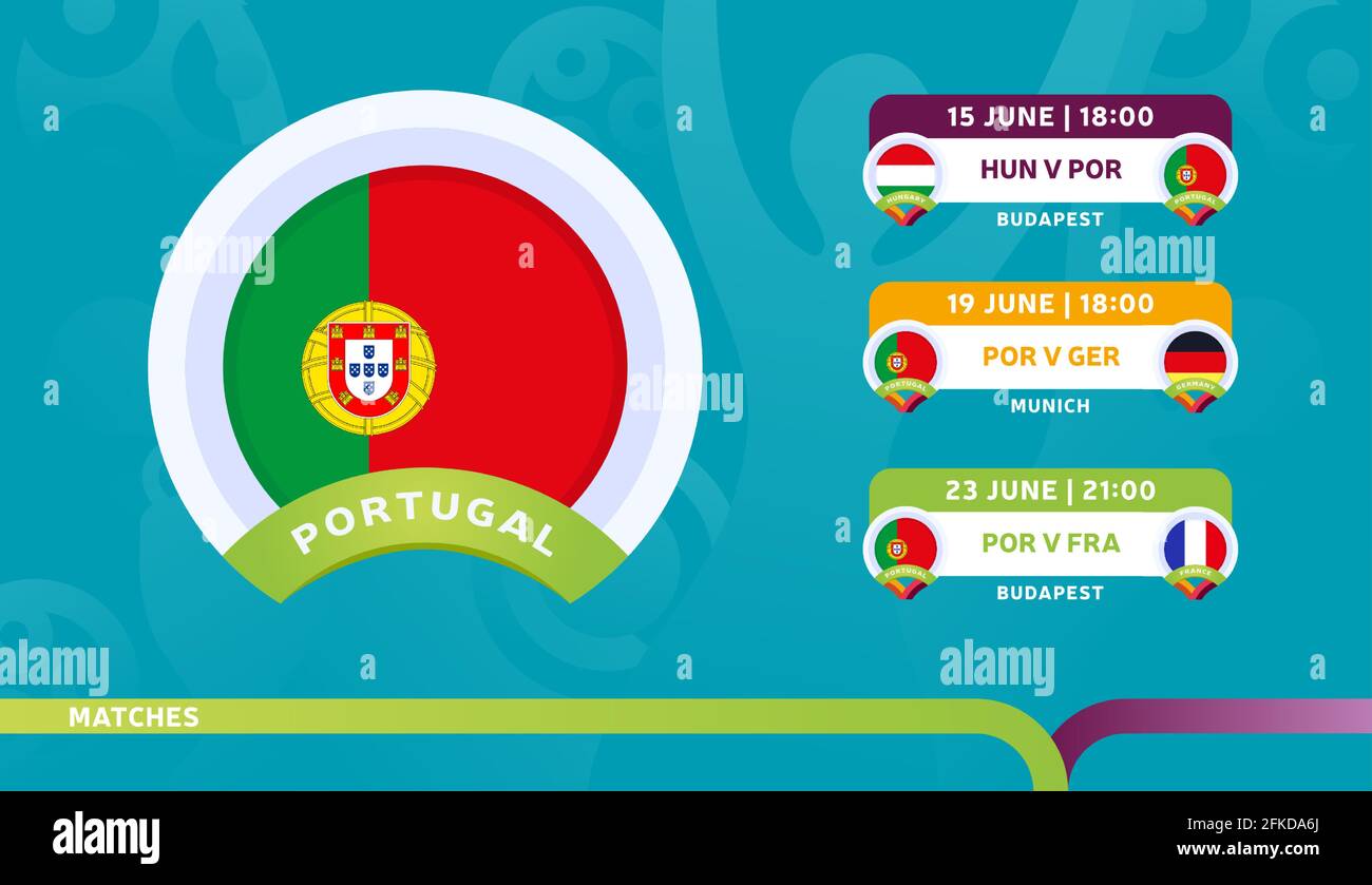 portugal national team Schedule matches in the final stage at the 2020