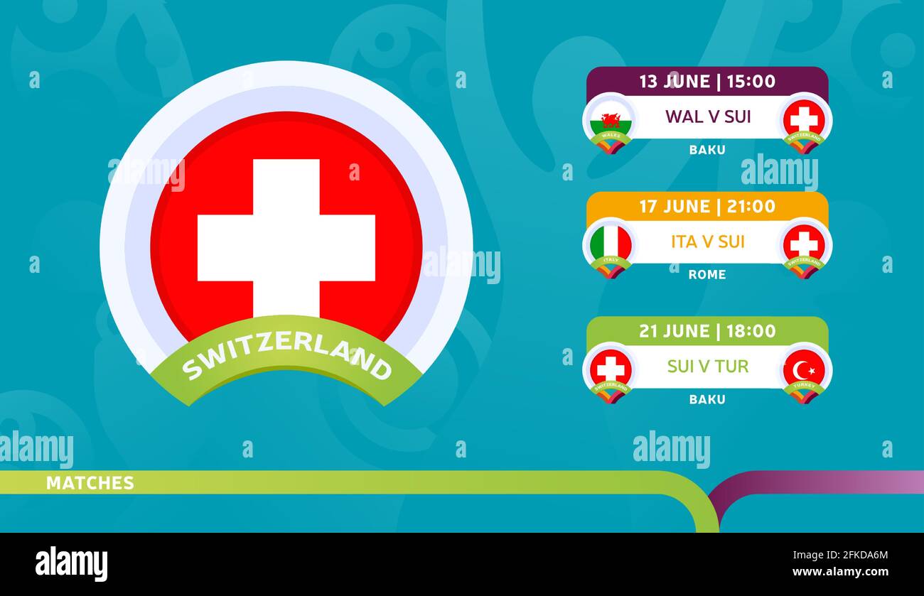 switzerland national team Schedule matches in the final stage at the