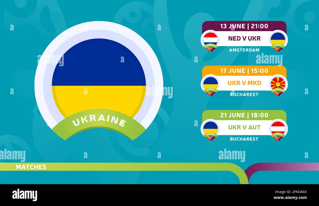 ukraine national team Schedule matches in the final stage at the 2020