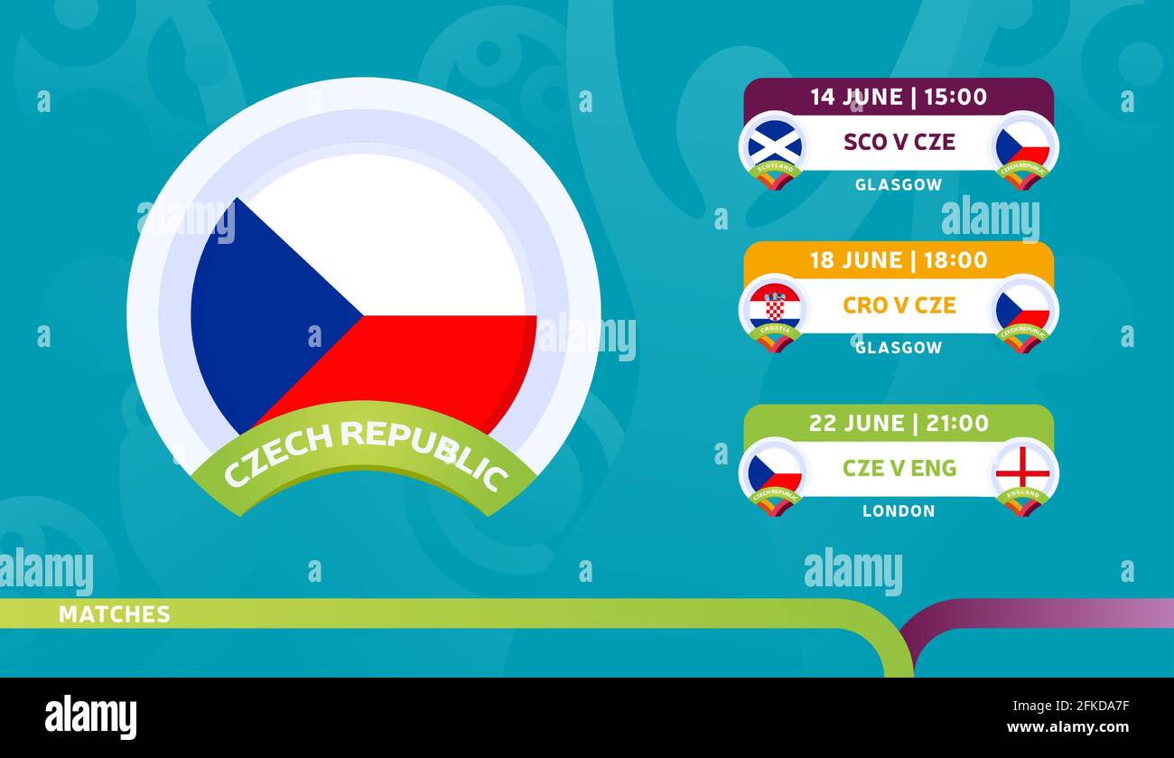 czech republic national team Schedule matches in the final stage at the