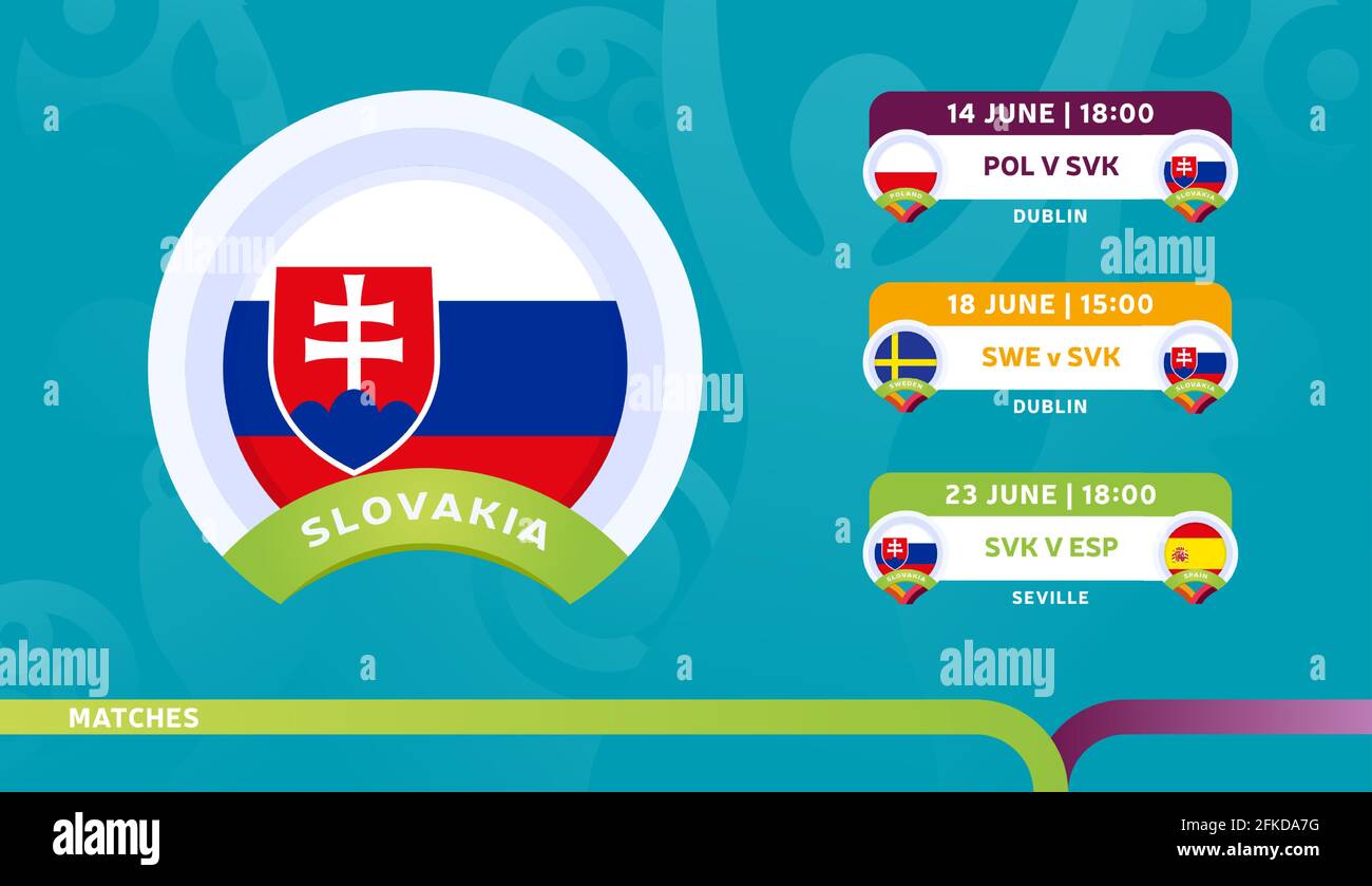 Slovakia Table slovakia national team Schedule matches in the final stage at the 2020 ...