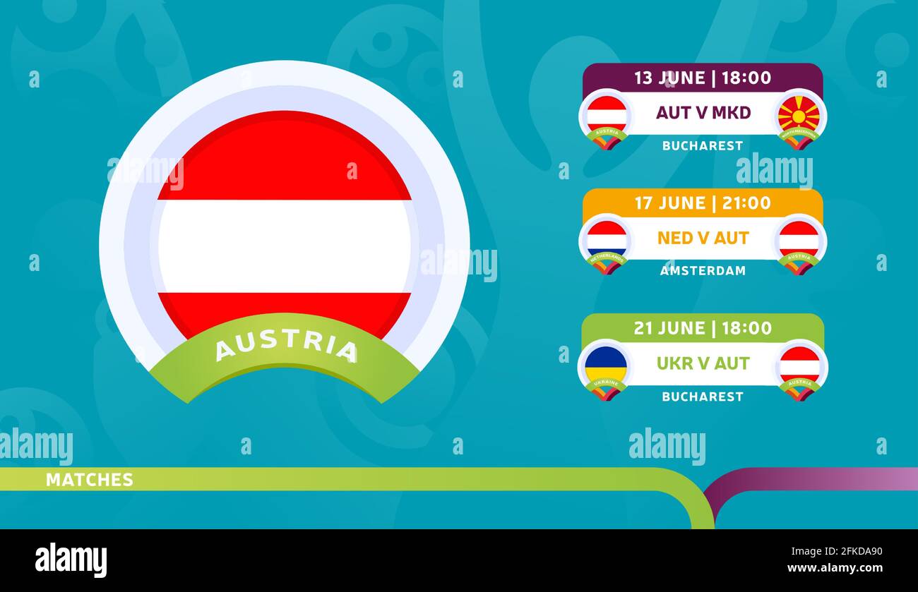 austria national team Schedule matches in the final stage at the 2020
