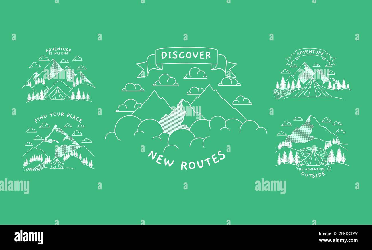 travel badges set Stock Vector Image & Art - Alamy