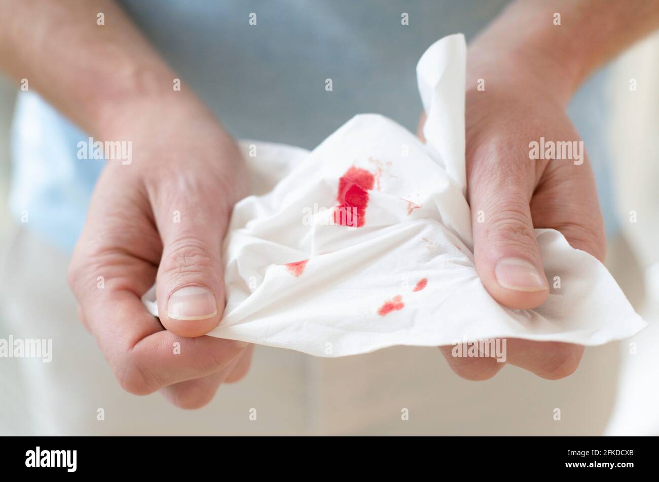 Period Blood On Toilet Paper