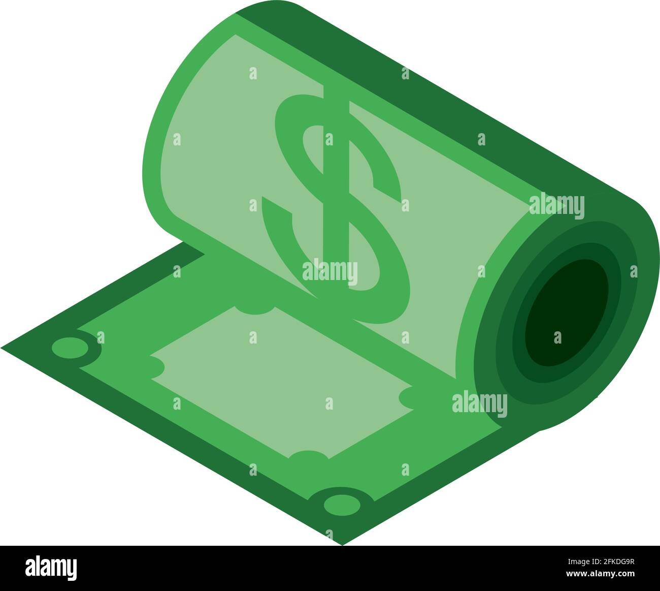 money roll banknote isometric Stock Vector Image & Art - Alamy