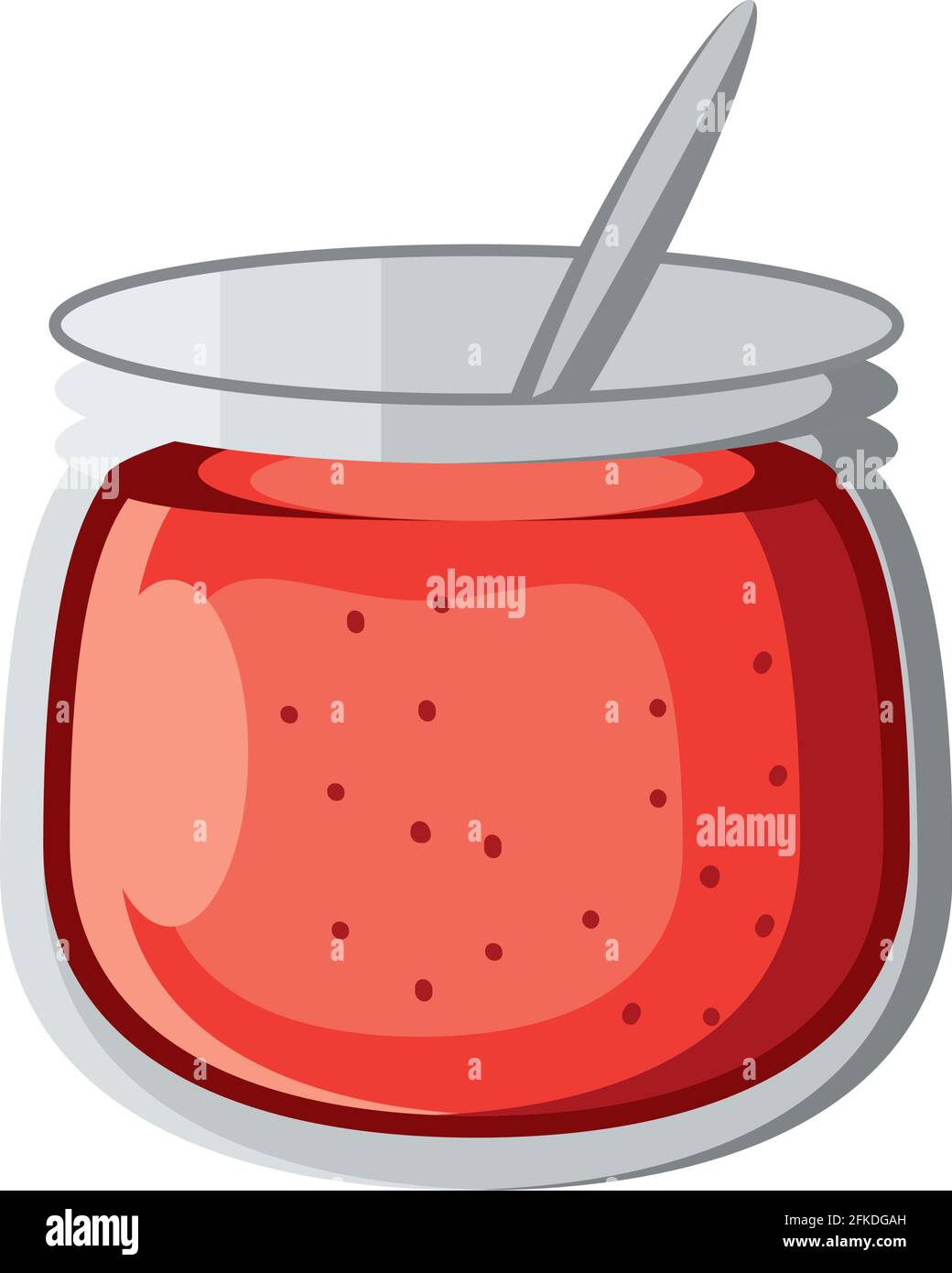 jam with spoon Stock Vector Image & Art Alamy