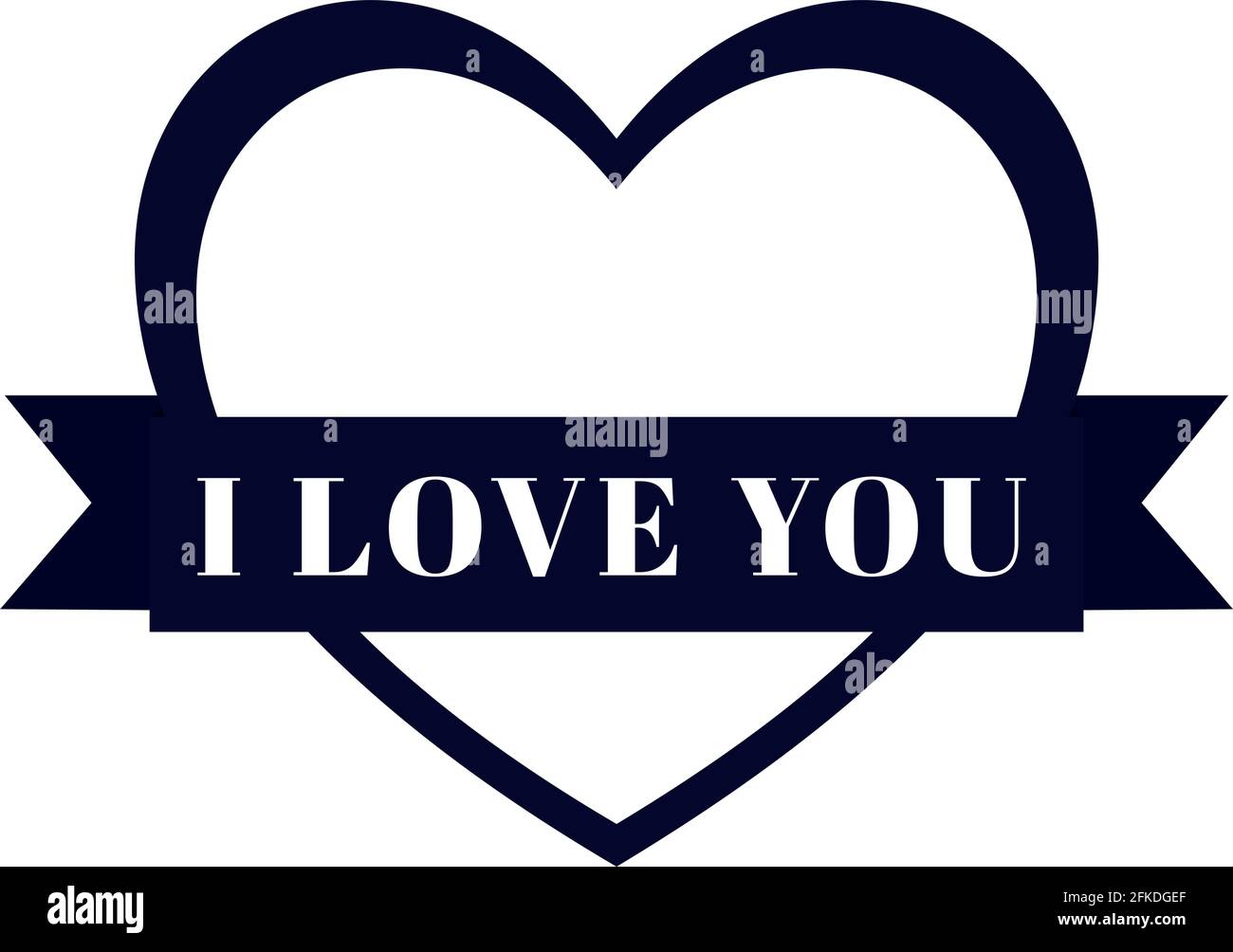 i love you Stock Vector