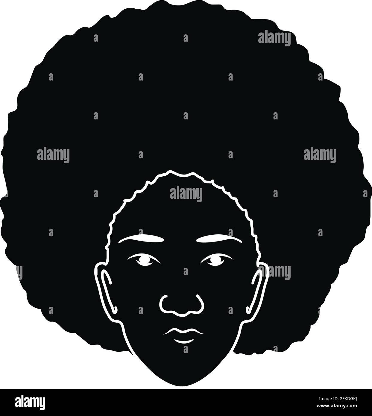 silhouette afro woman Stock Vector Image & Art - Alamy