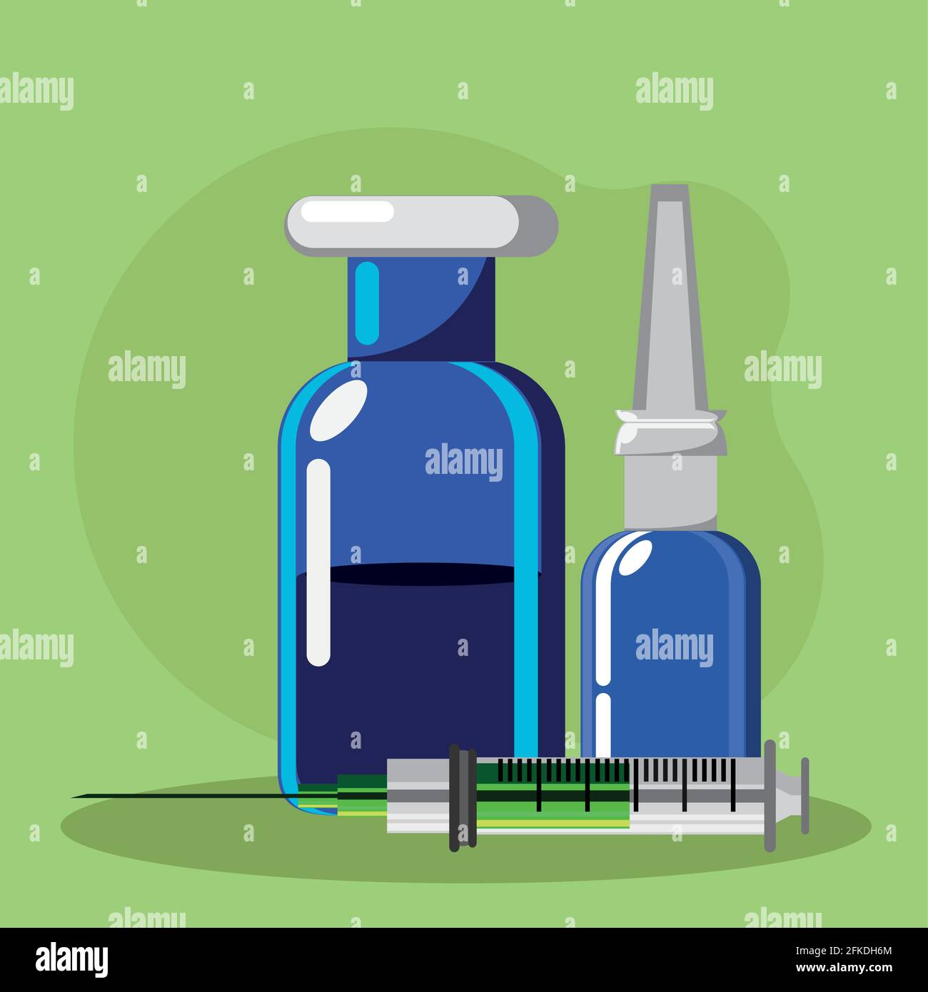 medicine vial syringe Stock Vector Image & Art - Alamy