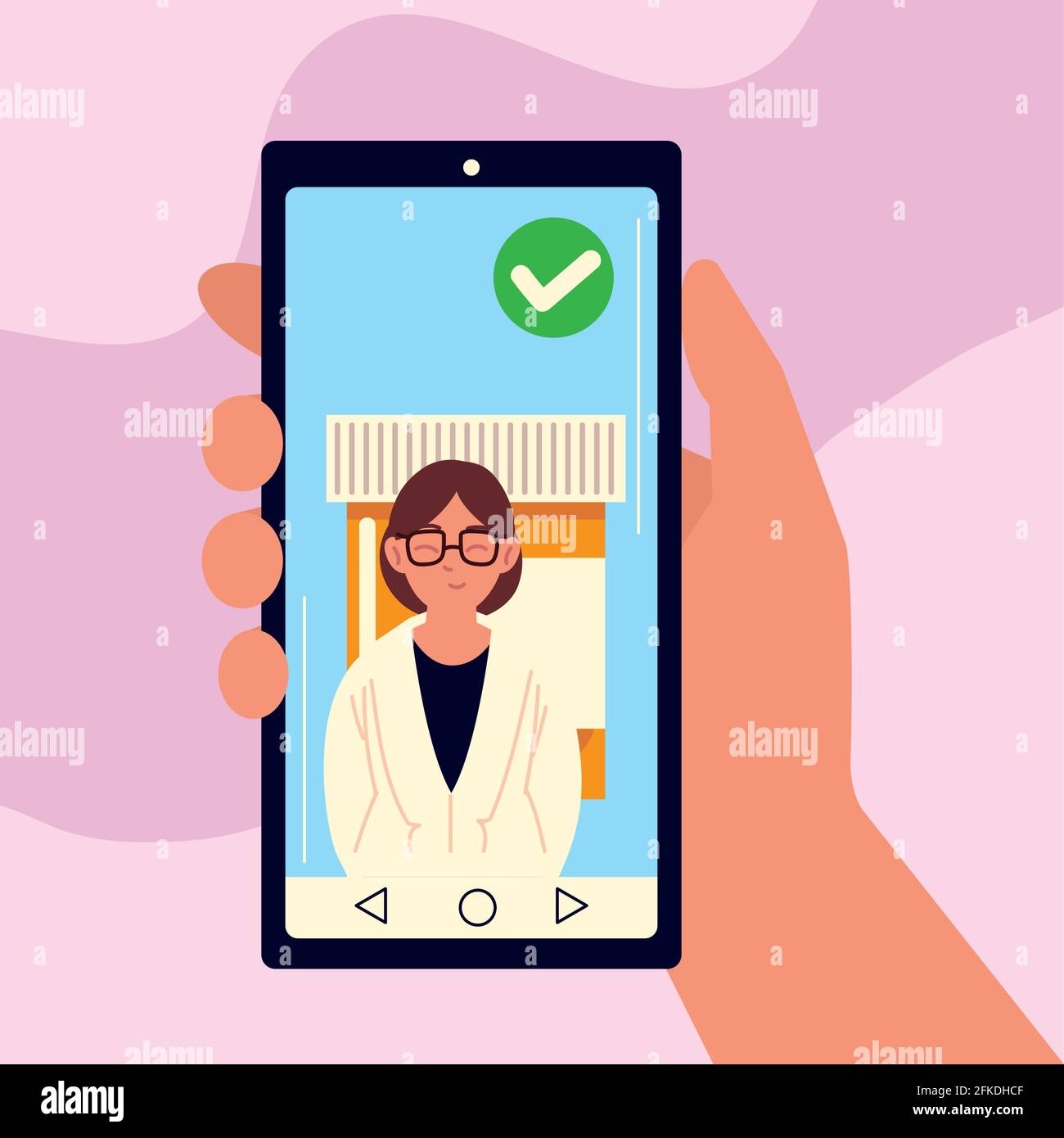 smartphone medical app Stock Vector Image & Art - Alamy