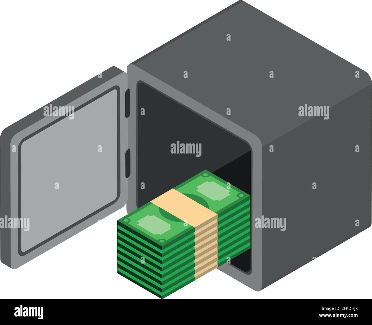 safe box money isometric Stock Vector Image & Art - Alamy