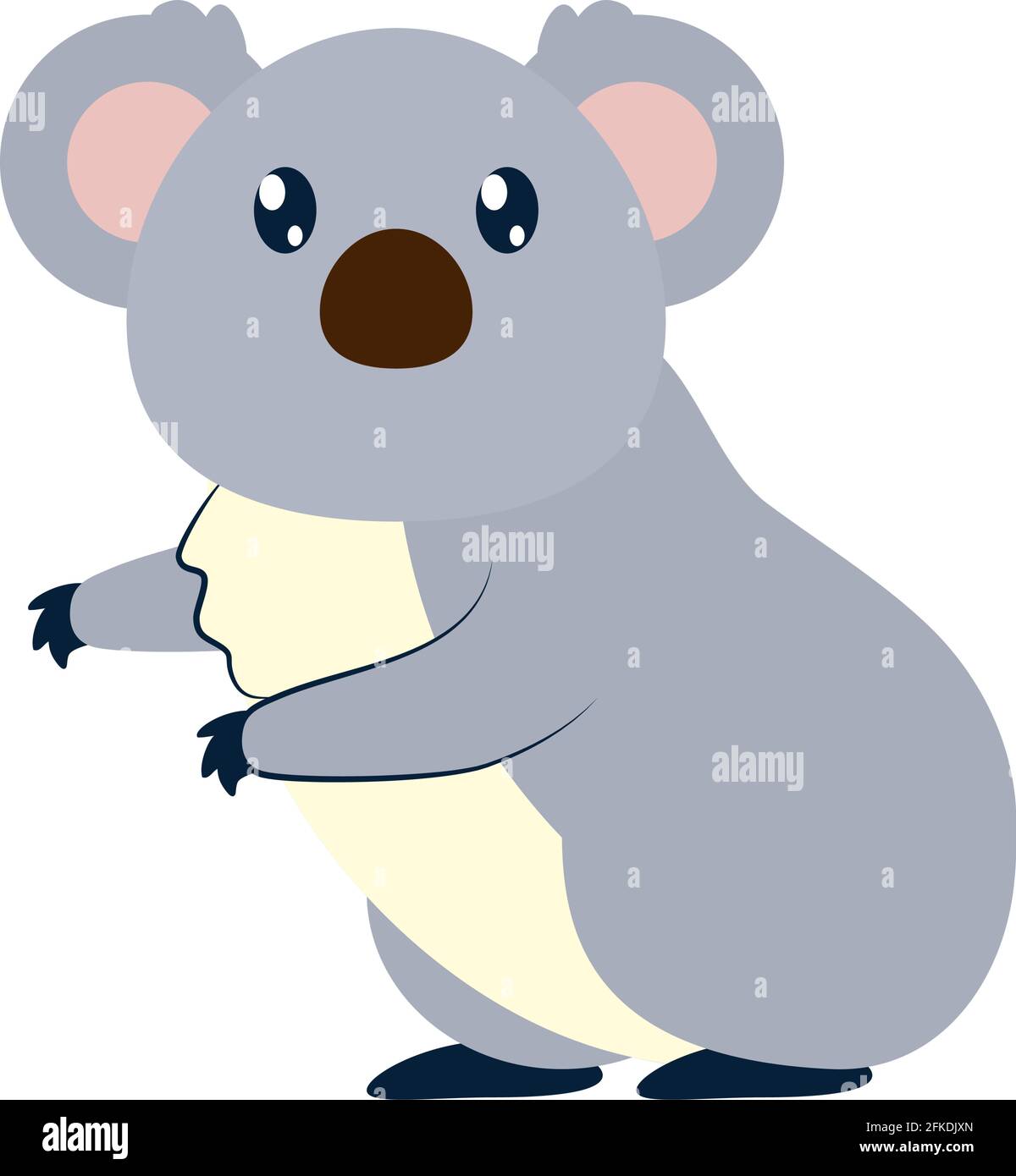 cute koala on white background Stock Vector Image & Art - Alamy