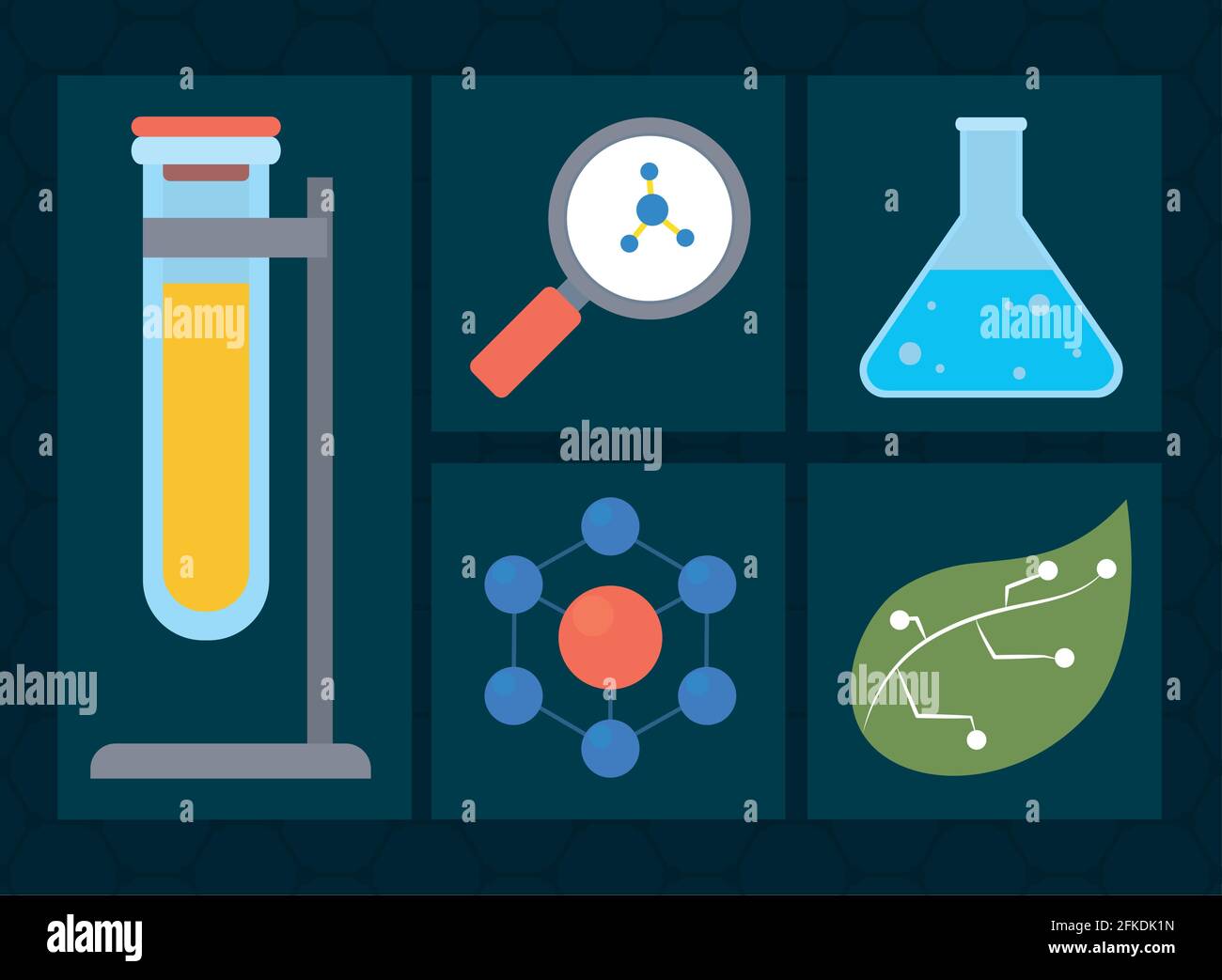 science and nanotechnology icon set Stock Vector Image & Art - Alamy